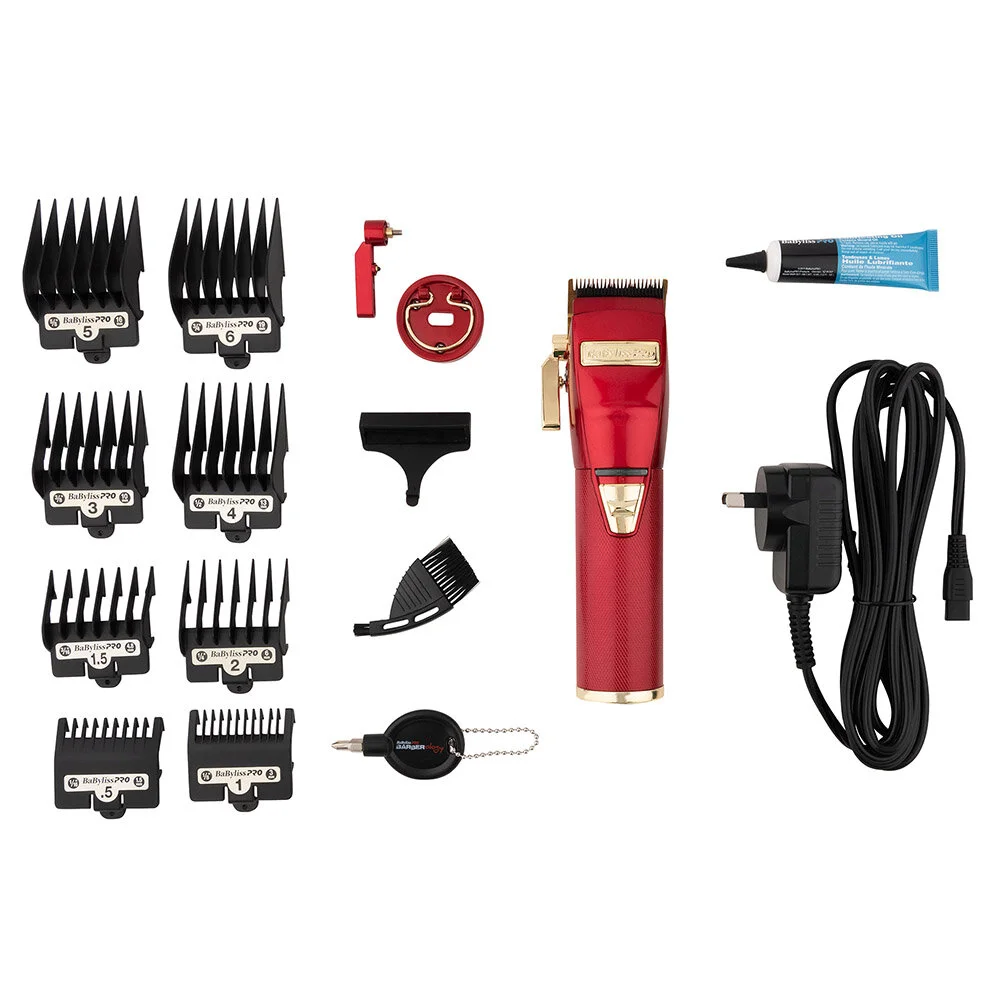 BaBylissPRO 限定バリカン トリマーセット レッド Buy BaBylissPRO Barberology 9 Inch Clipper Comb, RED, 1 ct. Online